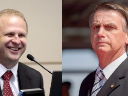 Oportunismo eleitoral montagem de duas fotos de gelson merisio e jair bolsonaro