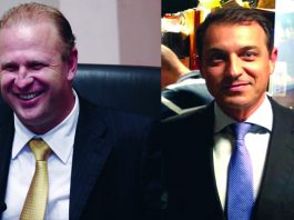 Gelson Merisio e Comandante Moisés disputarão o segundo turno montagem com as fotos de merisio e comandante moises