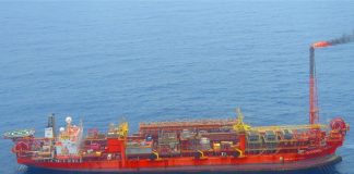 O navio-plataforma FPSO Cidade de Itajaí - Foto: Marinha do Brasil/Divulgação