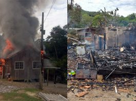 Duas famílias atingidas por incêndios nesta semana precisam de doações Família de oito pessoas em São José teve casa destruída na terça - Fotos: Graziela Borges/Divulgação/CSC