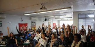 paralisação dos servidores de florianópolis - foto sintrasem