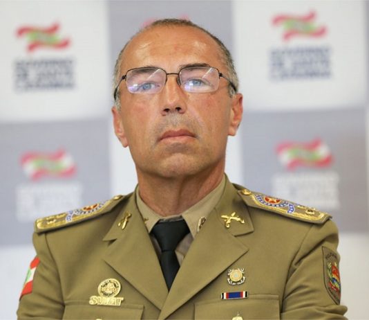 coronel araujo gomes comandante pmsc