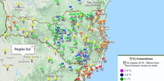 amanhecer gelado em sc - epagri ciram