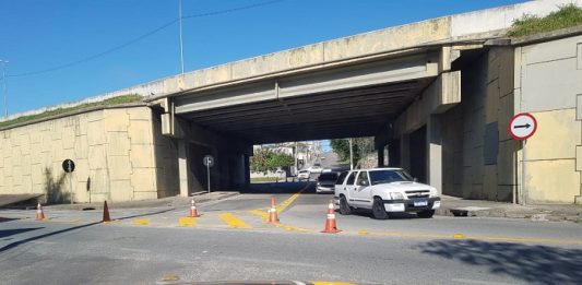 Passagens sob a BR 101 em São José são alteradas pela Autopista passagens br 101 alteradas - foto prf