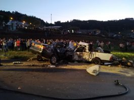 Fim de semana em SC tem oito mortes nas estradas e nove presos por embriaguez acidente tres mortes ponte serrada br 282 - prf