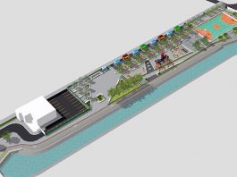 maquete do parque em vista cavaleira