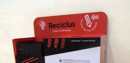 caixa de coleta do programa reciclus