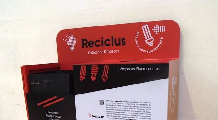 caixa de coleta do programa reciclus