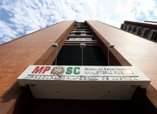 Fachada do Ministério Público de Santa Catarina (MPSC)