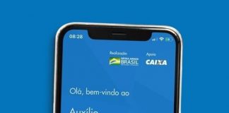 reprodução da tela de um celular com o aplicativo aberto