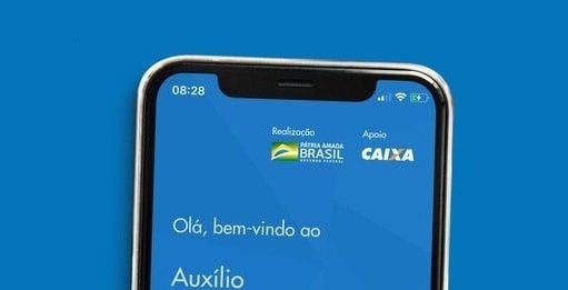 Cadastro em site e aplicativo para auxílio emergencial de R$ 600 está disponível reprodução da tela de um celular com o aplicativo aberto