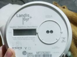 relógio de luz da marca landis gyr