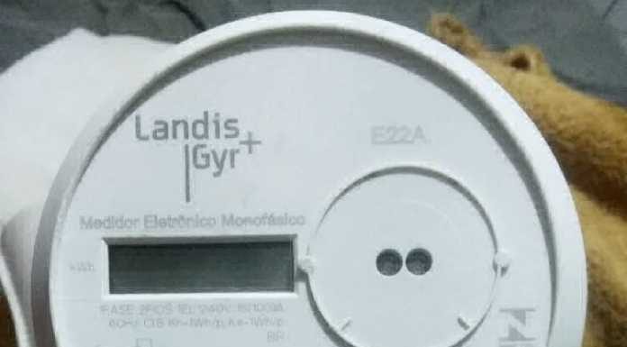 relógio de luz da marca landis gyr