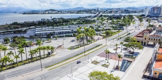 Foto aérea de Florianópolis