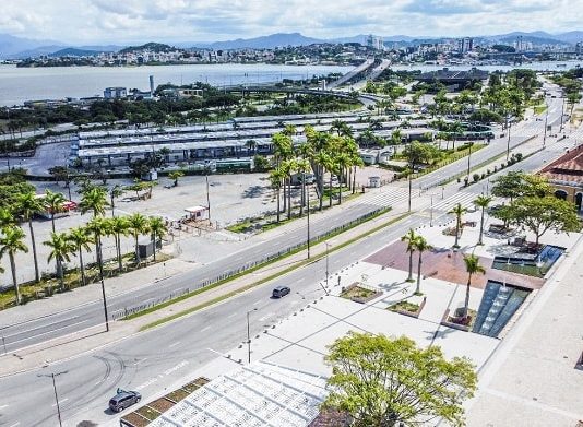 Foto aérea de Florianópolis