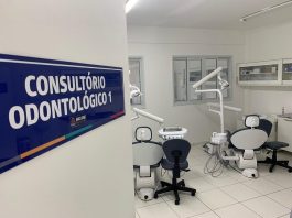 Consultório odontológico em posto de saúde de São José