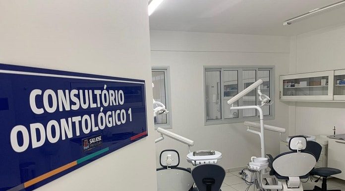 Consultório odontológico em posto de saúde de São José