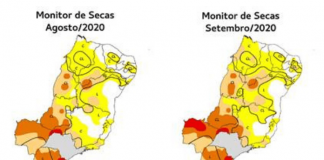 mapas de secas no sul do brasil