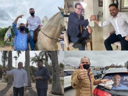 A movimentação de campanha dos candidatos em São José