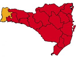 Apenas o extremo oeste está em risco grave; outros 93% do estado são risco gravíssimo nesta semana - Gov SC/Divulgação/CSC