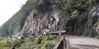 Serra do Rio do Rastro com manutenção