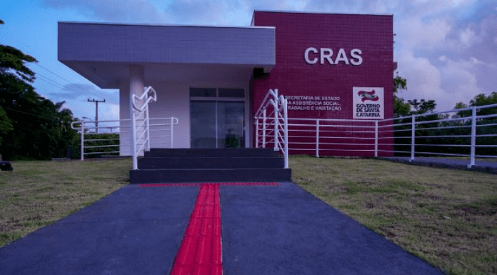 Fachada do Cras de São Ludgero; inaugurado em março de 2020