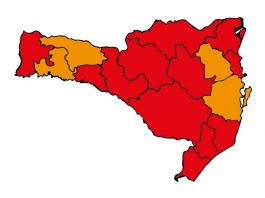Grande Florianópolis volta para a fase laranja da matriz de risco à Covid