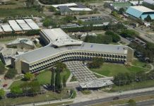 Udesc compra imóvel da Oi no itacorubi - foto aérea do prédio