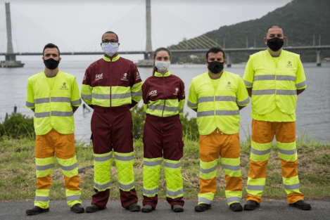 Cinco profissionais contratados para trabalhar no atendimento 24 horas da BR 101