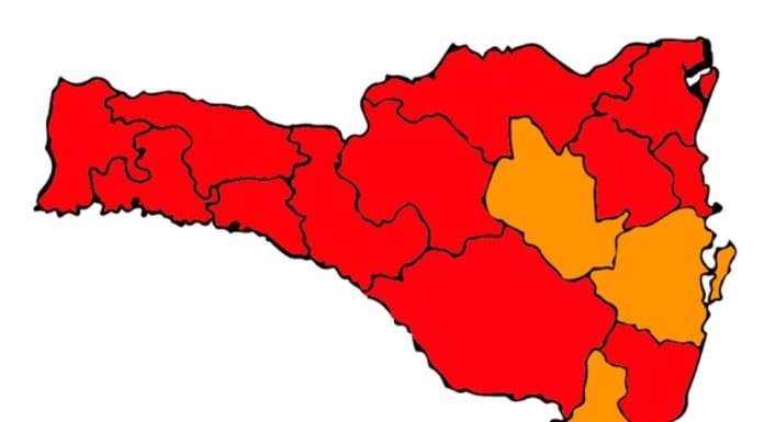 Sobe para 13 as regiões em nível gravíssimo de risco à Covid em Santa Catarina