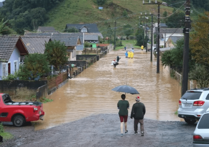 Chuvas em janeiro nos municípios catarinenses