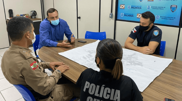 Reunião da Comandantes das forças de segurança do município de Palhoça