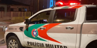 Índices de criminalidade tem queda em SC: caminhonete da Polícia Militar