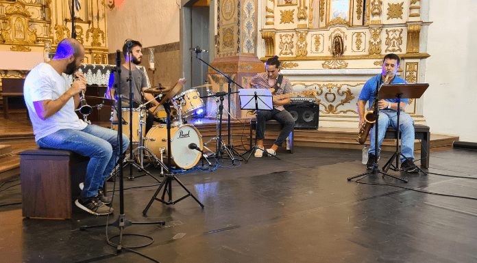 Floripa Instrumental: músicos gravando para o festival
