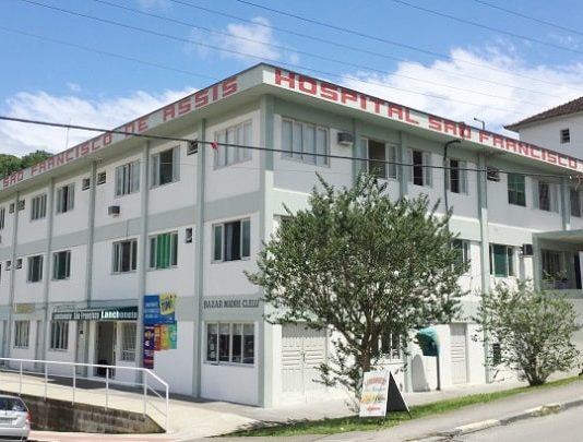 fachada do hospital são francisco de assis - grande florianópolis terá 60 novos leitos hospitalares