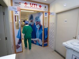 profissional de saúde com trajes de epi entra em porta de uti - Santa Catarina volta a quebrar recorde de mortes por Covid