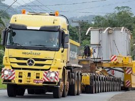 Escolta de transformador causará lentidão na BR 470 neste sábado