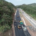 Obras de infraestrutura em Santa Catarina vão atrasar ainda mais com corte de verbas federais - foto aérea de construção de rodovia