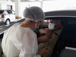 A vacina será aplicada das 8h às 17h em dois pontos drive thru e dois para pedestres