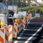 Saída 210 da BR 101 em SJ é fechada para obra da terceira faixa
