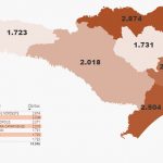 mapa de sc com os óbitos por covid por região - 3ª onda pode ser pior