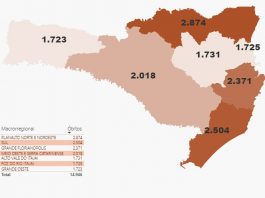 Chegada da 3ª onda de Covid é realidade no estado, apontam autoridades mapa de sc com os óbitos por covid por região - 3ª onda pode ser pior