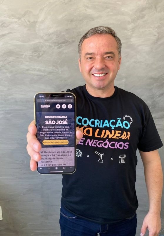 Vereador Rodrigo Andrade lança plataforma para desburocratizar São José