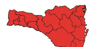 Santa Catarina volta a ter todas as regiões em nível máximo de risco ao coronavírus