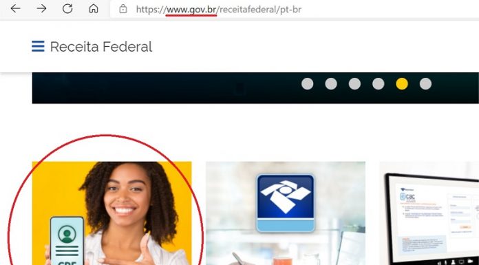 Anúncios falsos no Google buscam enganar quem tenta regularizar CPF exemplos de anúncios falsos que prometem regularizar cpf, mas são golpes, alerta receita federal