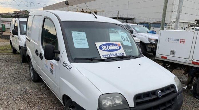 Leilão oferece veículos da Celesc com lances a partir de R$ 750