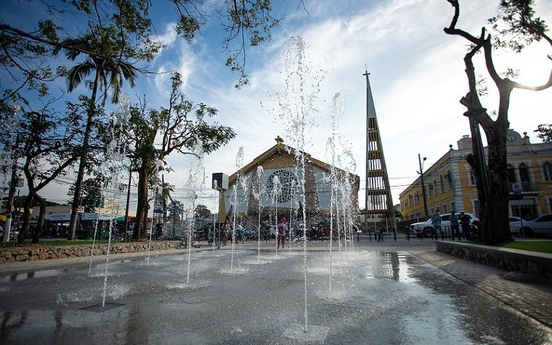 Palhoça inaugura reforma da Praça Sete de Setembro no aniversário de fundação da cidade