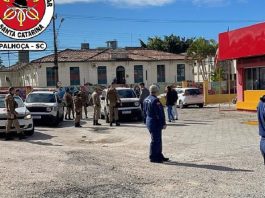 Bombeiros conseguem render assaltante armado dentro do quartel de Palhoça
