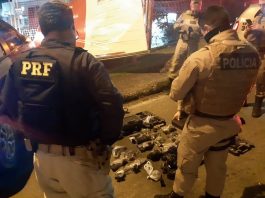 Após perseguição, polícia recupera parte de armas furtadas de loja polícia recupera parte de armas furtadas de loja
