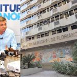fotomontagem de gean loureiro o prédio da câmara de Florianópolis